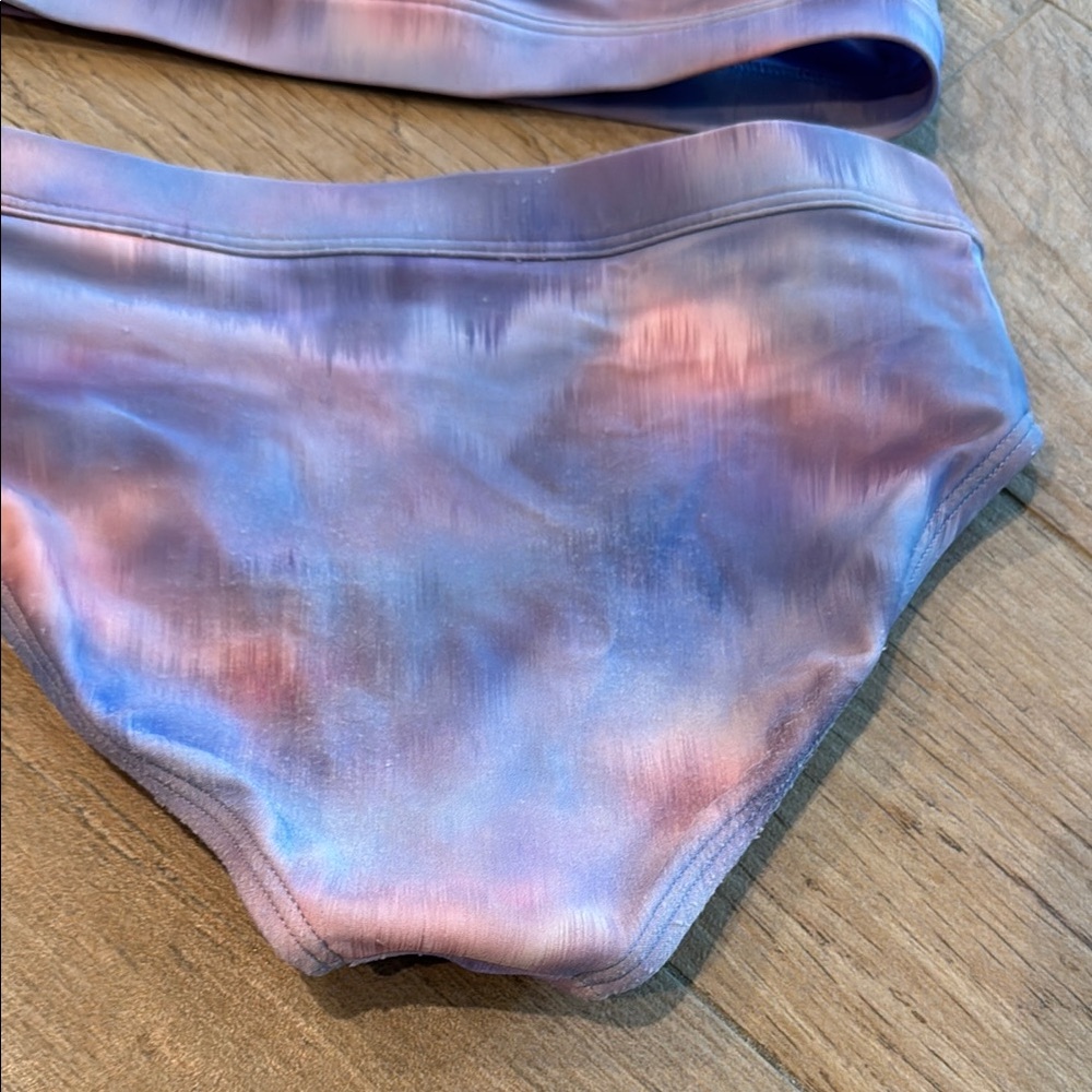 Athleta Girl Tie-Dye Bikini Set size Small / 7 pink purple - Picture 8 of 8